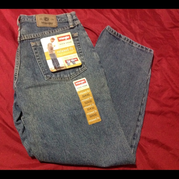 New Wrangler 5 Star Relaxed Fit U Shape 32x 30.NWT - Picture 2 of 6